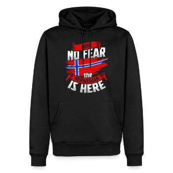Norwegen Wikinger Oslo Fjord Elch Norge Norway - Männer Premium Bio Hoodie - Schwarz - Vorne - Nico (187cm)