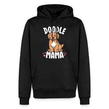 Doodle Mama Chemises pour femmes Propriétaire de Goldendoodle - Sweat à capuche Premium bio Homme - noir - Devant - Nico (187cm)