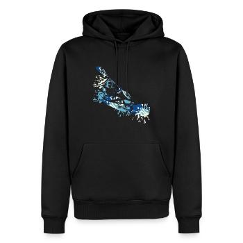 Kanu splash - Männer Premium Bio Hoodie - Schwarz - Vorne - Nico (187cm)