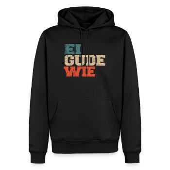 Apfelwein Frankfurt Bembel Äppler Ebbelwoi Spruch - Männer Premium Bio Hoodie - Schwarz - Vorne - Nico (187cm)