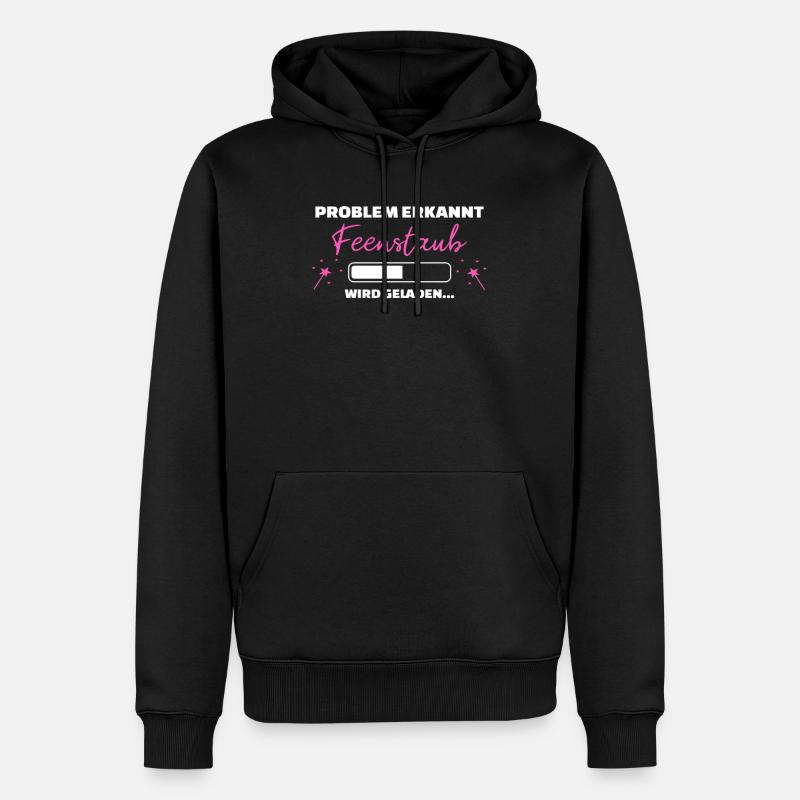 Problem erkannt Feenstaub wird geladen Fee Einhorn - Männer Premium Bio Hoodie - Schwarz