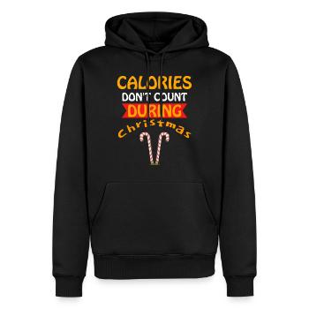 Weihnachten Weihnachten Weihnachten Weihnachten Weihnachten - Männer Premium Bio Hoodie - Schwarz - Vorne - Nico (187cm)