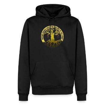 Nature spirituelle I Mythologie mondiale de l'arbre I Viking - Sweat à capuche Premium bio Homme - noir - Devant - Nico (187cm)
