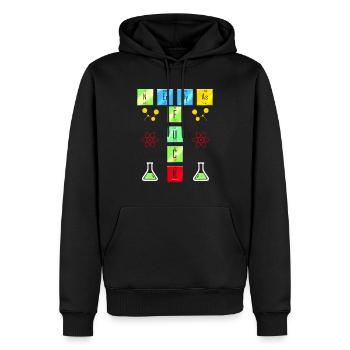 Chemistry Science - Chemists Nerdy as Fuck - Men’s Premium Organic Hoodie - black - Front - Nico (187cm)
