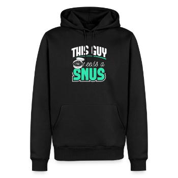 Snus rauchfrei Nichtraucher Nikotin Antiraucher - Männer Premium Bio Hoodie - Schwarz - Vorne - Nico (187cm)