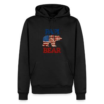 Rainbow PAPI Shirt, Retro PAPI, PAPI Sunset, PAPI - Sweat à capuche Premium bio Homme - noir - Devant - Nico (187cm)
