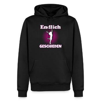 Endlich Geschieden Trennung Scheidung Single - Männer Premium Bio Hoodie - Schwarz - Vorne - Nico (187cm)