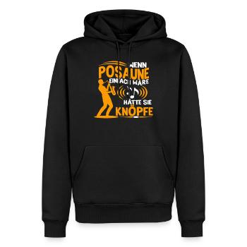 Posaunist Blasinstrument Konzert Musiker - Männer Premium Bio Hoodie - Schwarz - Vorne - Nico (187cm)