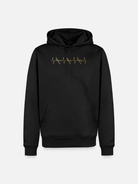Posaune Geschenk - Männer Premium Bio Hoodie - Schwarz