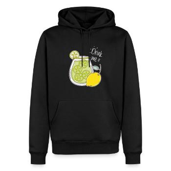 Lemonade Lemon Drink Summer Refreshment - Men’s Premium Organic Hoodie - black - Front - Nico (187cm)