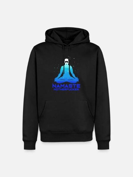 Apnée Apnée Apnée Namaste Diver - Sweat à capuche Premium bio Homme - noir