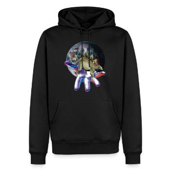 Stegosaurus - Männer Premium Bio Hoodie - Schwarz - Vorne - Nico (187cm)