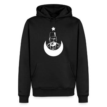 Abdulhamid II Osmanli Türkiye Empire Ottoman - Sweat à capuche Premium bio Homme - noir - Devant - Nico (187cm)
