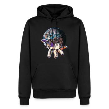 Vogelspinnen - Männer Premium Bio Hoodie - Schwarz - Vorne - Nico (187cm)