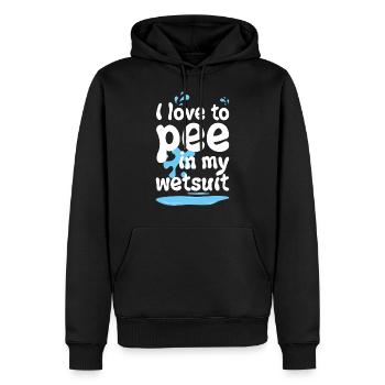 Les plongeurs que j'aime faire dans mon idée de combinaison - Sweat à capuche Premium bio Homme - noir - Devant - Nico (187cm)