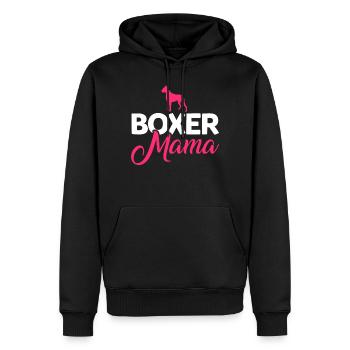 Boxer Hunde Mama Mutter Muttertag Geschenk - Männer Premium Bio Hoodie - Schwarz - Vorne - Nico (187cm)