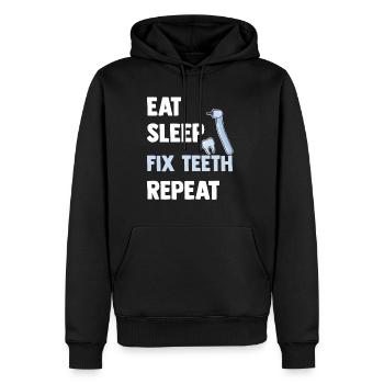 Zahnarzt - Männer Premium Bio Hoodie - Schwarz - Vorne - Nico (187cm)