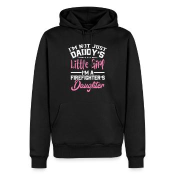 Fire brigade girl - Men’s Premium Organic Hoodie - black - Front - Nico (187cm)
