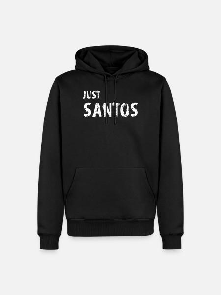 Santos - Sweat à capuche Premium bio Homme - noir