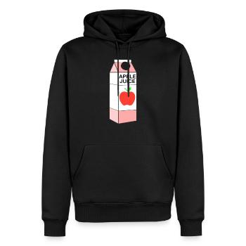 Jus de pomme Tetra Pack Boîte pommes Jus de fruits en bonne santé Vitamine - Sweat à capuche Premium bio Homme - noir - Devant - Nico (187cm)