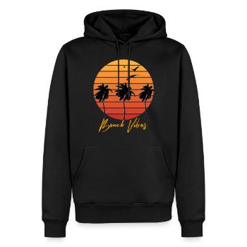 Summer Summer Summer - Men’s Premium Organic Hoodie - black - Front - Nico (187cm)