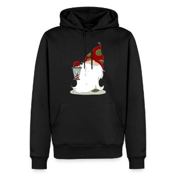 Weihnachten nordische Elf Wichtel Zwerg Laterne - Männer Premium Bio Hoodie - Schwarz - Vorne - Nico (187cm)