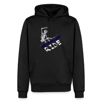 Snowboard - Männer Premium Bio Hoodie - Schwarz - Vorne - Nico (187cm)