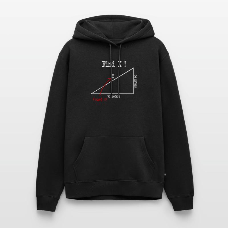Math math meme Find X Found It pythagoras Men’s Premium Organic Hoodie