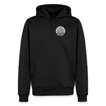 Freimauraer Maurer Illuminati Alles sehendes Auge - Männer Premium Bio Hoodie - Schwarz - Vorne - Nico (187cm)
