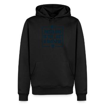 Mathématique Drôle de citation de maths-cadeau d’enseignant - Sweat à capuche Premium bio Homme - noir - Devant - Nico (187cm)