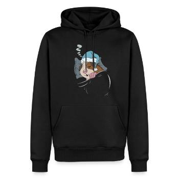 Pyjama Sleepyhead pour les cochons d'Inde - Sweat à capuche Premium bio Homme - noir - Devant - Nico (187cm)