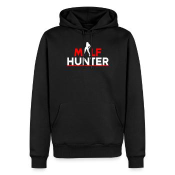 Drôle de sex proverbe de sexe cadeau - Sweat à capuche Premium bio Homme - noir - Devant - Nico (187cm)