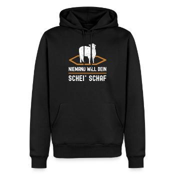 Siedler Schaf Brettspiel Freunde Geschenk - Männer Premium Bio Hoodie - Schwarz - Vorne - Nico (187cm)