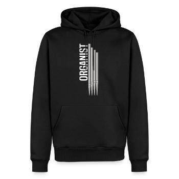 Orgel Organist Orgelspieler Pfeifenorgel Geschenk - Männer Premium Bio Hoodie - Schwarz - Vorne - Nico (187cm)