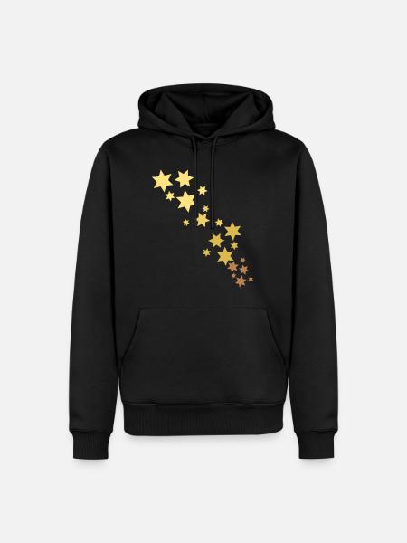 Stars - Men’s Premium Organic Hoodie - black