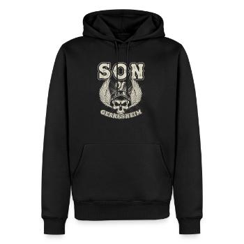 Cadeau du fils de Gerresheim Düsseldorfer Sons - Sweat à capuche Premium bio Homme - noir - Devant - Nico (187cm)