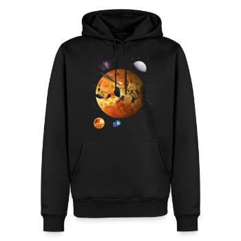 Espace - Sweat à capuche Premium bio Homme - noir - Devant - Nico (187cm)