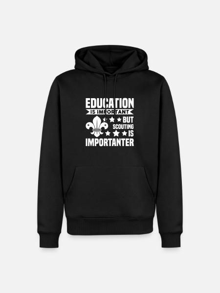 Pfadfinder Bildung Pfadi Geschenk - Ekologisk premiumluvtröja herr - svart