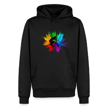 Stunt Scooter Stunt Geschenk Tretroller Skater - Männer Premium Bio Hoodie - Schwarz - Vorne - Nico (187cm)