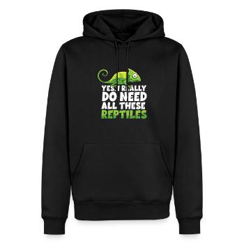Need all reptiles - snakes - Men’s Premium Organic Hoodie - black - Front - Nico (187cm)