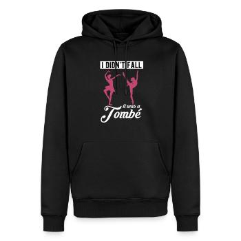 Ballet - Sweat à capuche Premium bio Homme - noir - Devant - Nico (187cm)