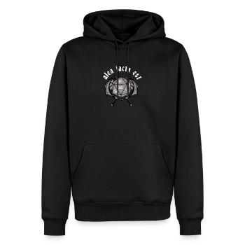 Alea Iacta Est - The die is cast - Men’s Premium Organic Hoodie - black - Front - Nico (187cm)