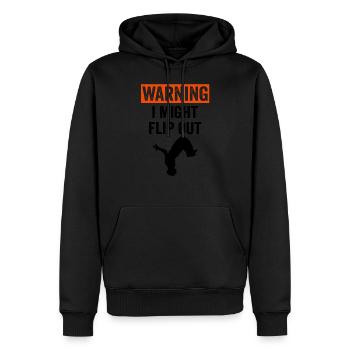 Cadeaux de sport freerunning parkour drôles - Sweat à capuche Premium bio Homme - noir - Devant - Nico (187cm)