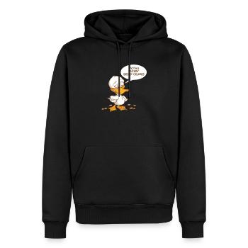 Motha Fuckin Bread Crumbs Funny Duck Farm Animal - Sweat à capuche Premium bio Homme - noir - Devant - Nico (187cm)