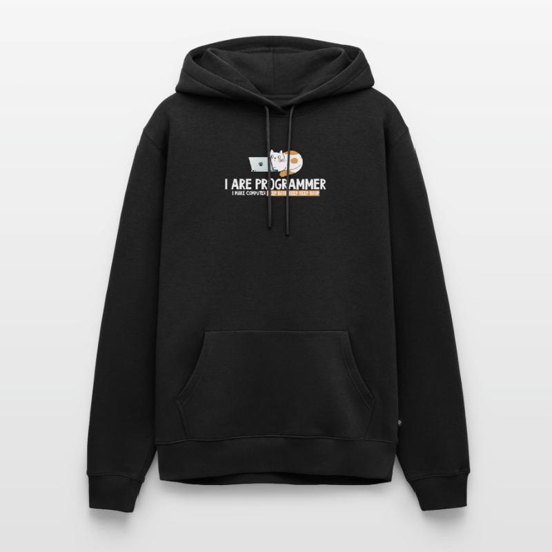 Ich programmierer Katzenprogrammierer Männer Premium Bio Hoodie