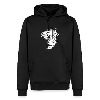 Cool tornado - Men’s Premium Organic Hoodie - black - Front - Nico (187cm)