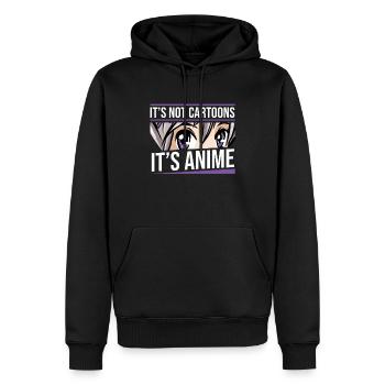 Ce ne sont pas des dessins animés, c'est de l'anime drôle au Japon Manga - Sweat à capuche Premium bio Homme - noir - Devant - Nico (187cm)
