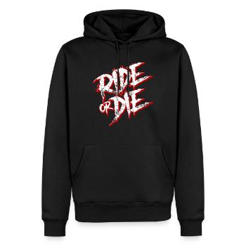 Moto Ride or Die Biker T-Shirt cadeau - Sweat à capuche Premium bio Homme - noir - Devant - Nico (187cm)