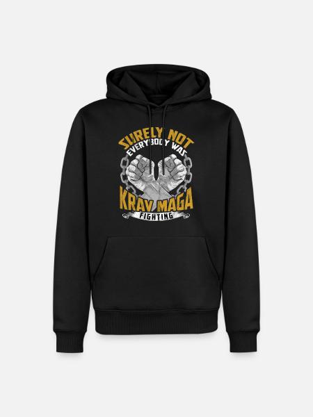 Krav Maga - Men’s Premium Organic Hoodie - black