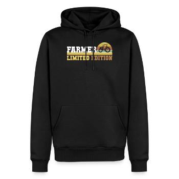 Traktor Traktorfahrer - Männer Premium Bio Hoodie - Schwarz - Vorne - Nico (187cm)